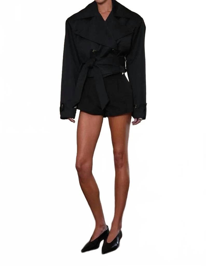 parentezi Celina Trench Jacket In Black