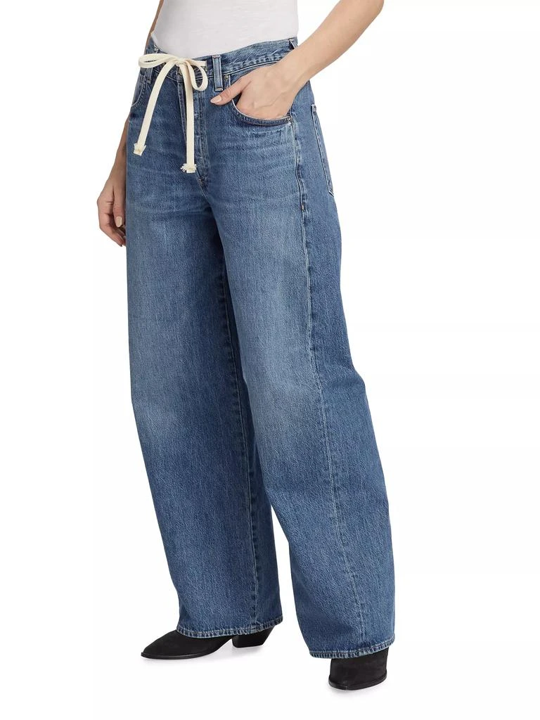 Citizens of Humanity Brynn Drawstring Wide-Leg Jeans 4