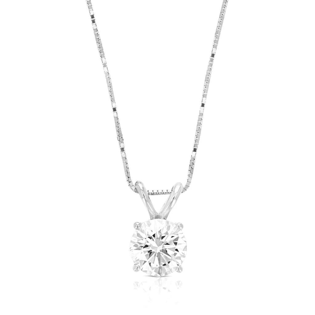 Vir Jewels 1.50 cttw Lab Grown Diamond Solitaire Pendant Necklace in Platinum with Chain For Women 2