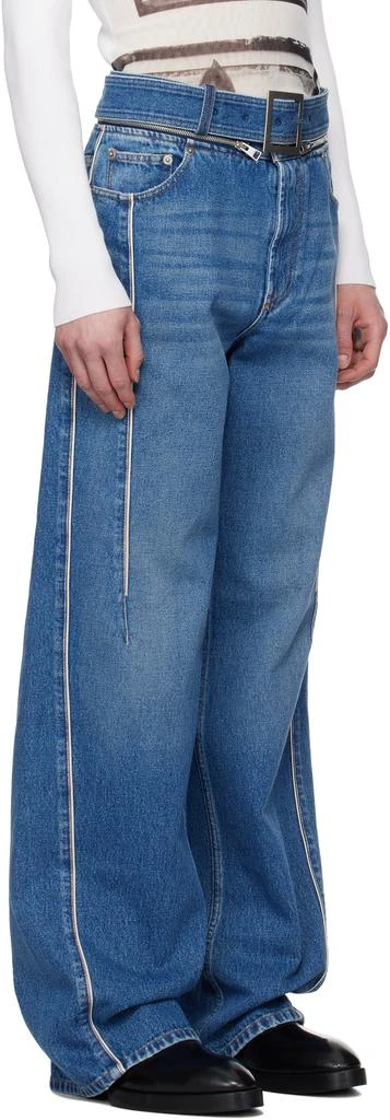 Jean Paul Gaultier Blue 'The Belted Denim' Jeans 2