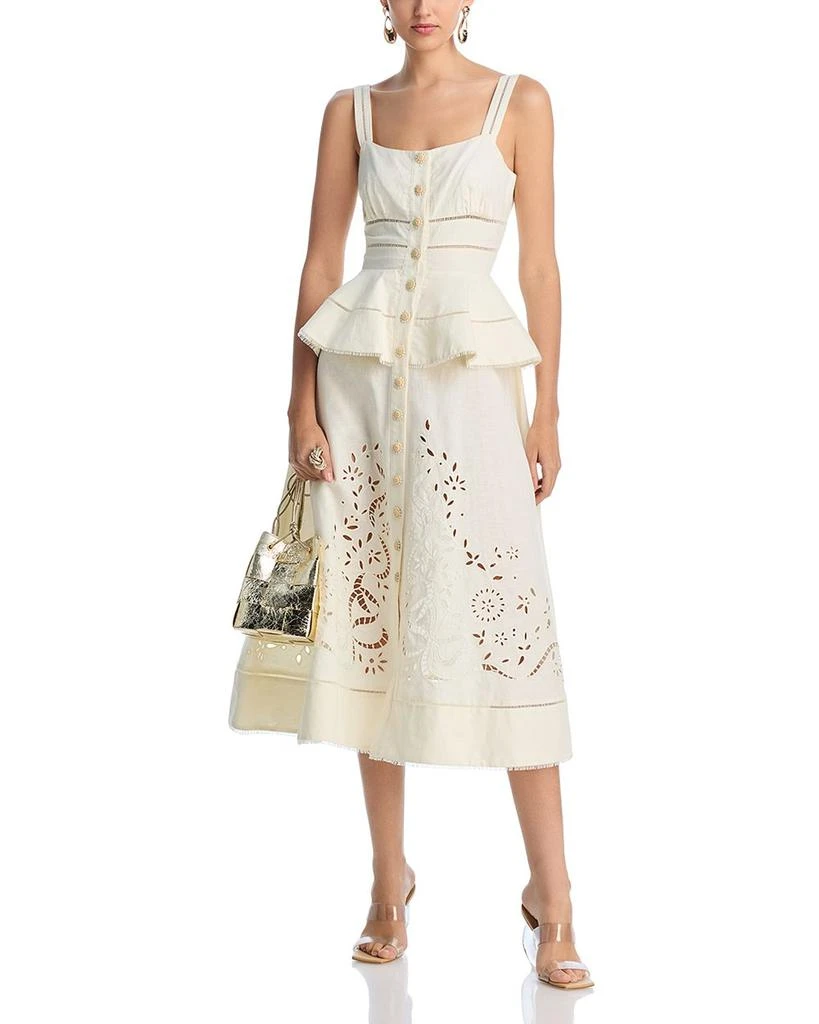 Self Portrait Peplum Midi Dress 3