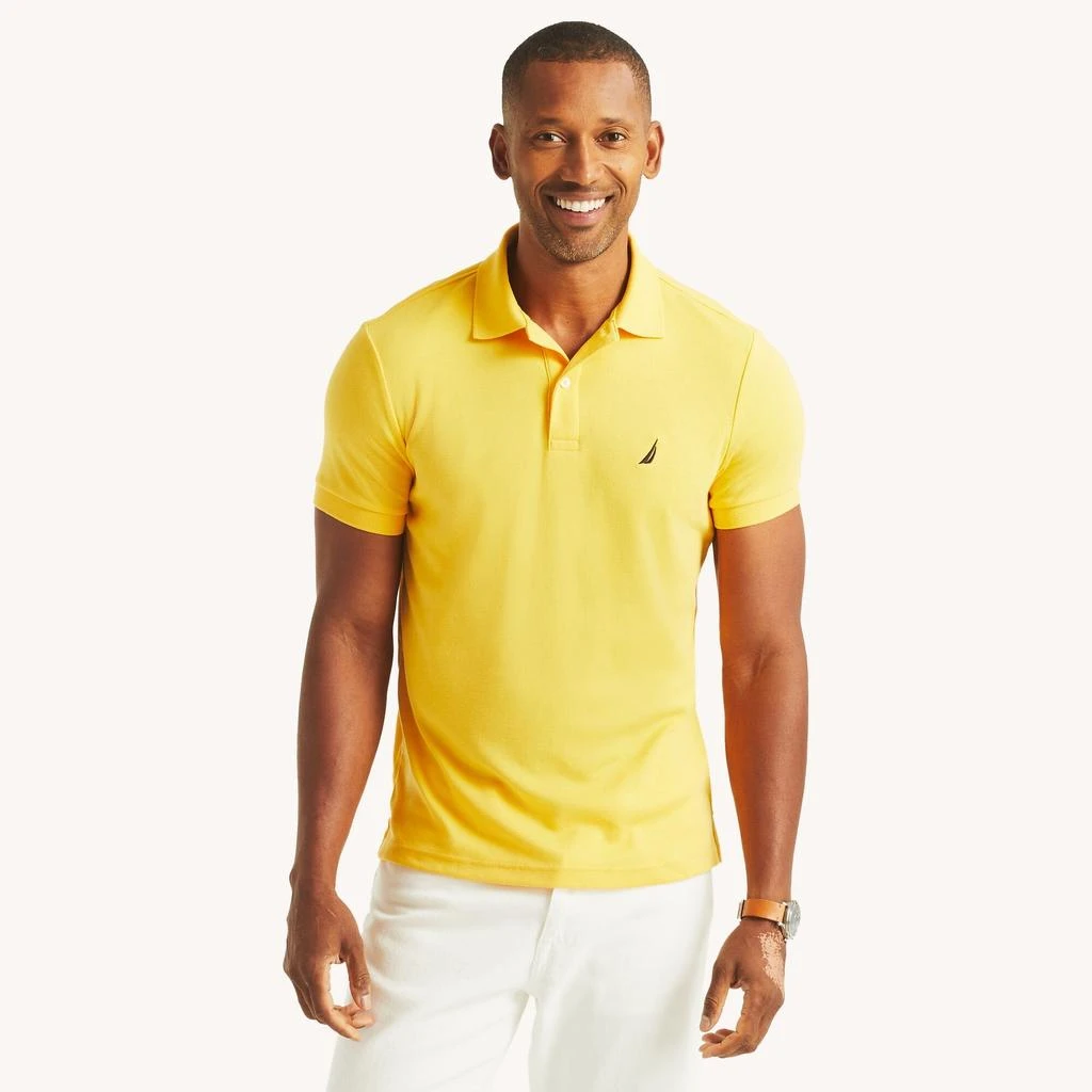 Nautica Mens Slim Fit Interlock Deck Polo 6
