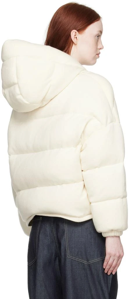 Yves Salomon Off-White Hooded Down Jacket 3