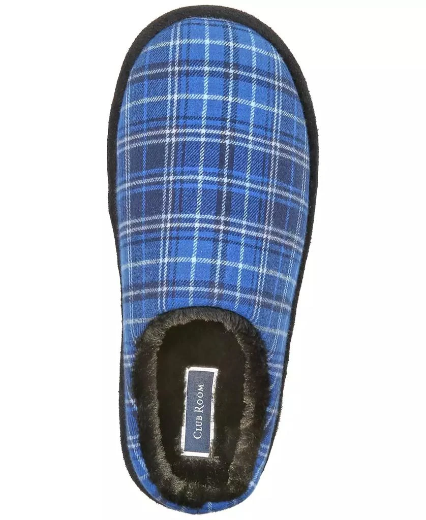 Club Room Men's Plaid Slippers, Created for Macy's 4