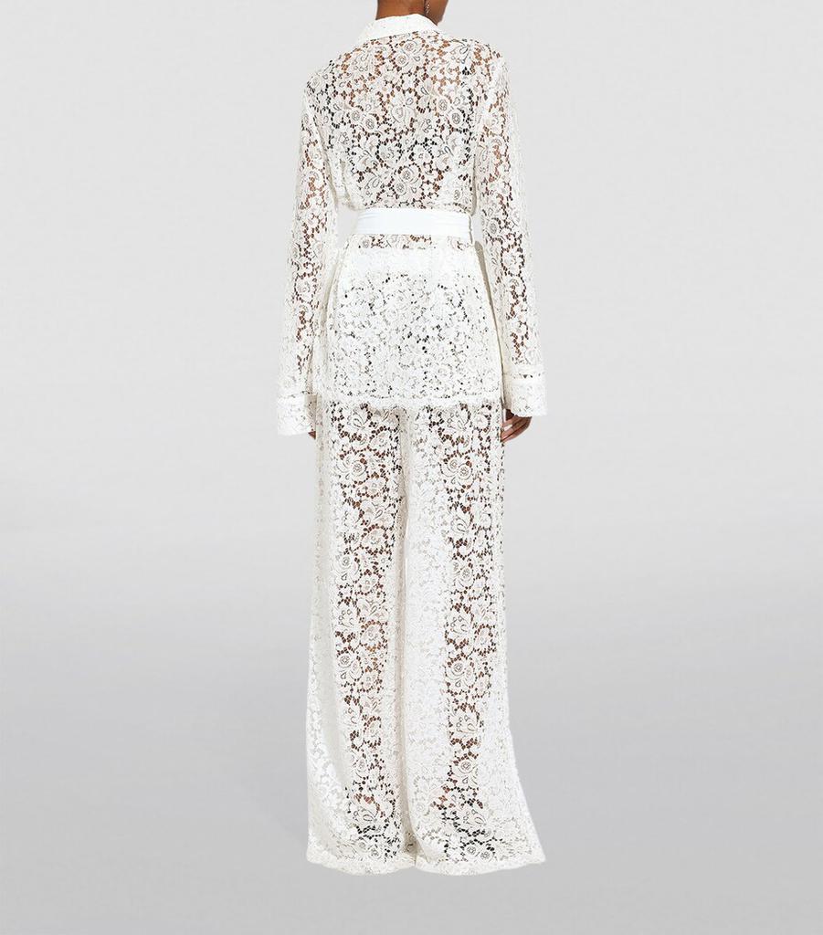 Dolce & Gabbana Lace Wide-Leg Trousers