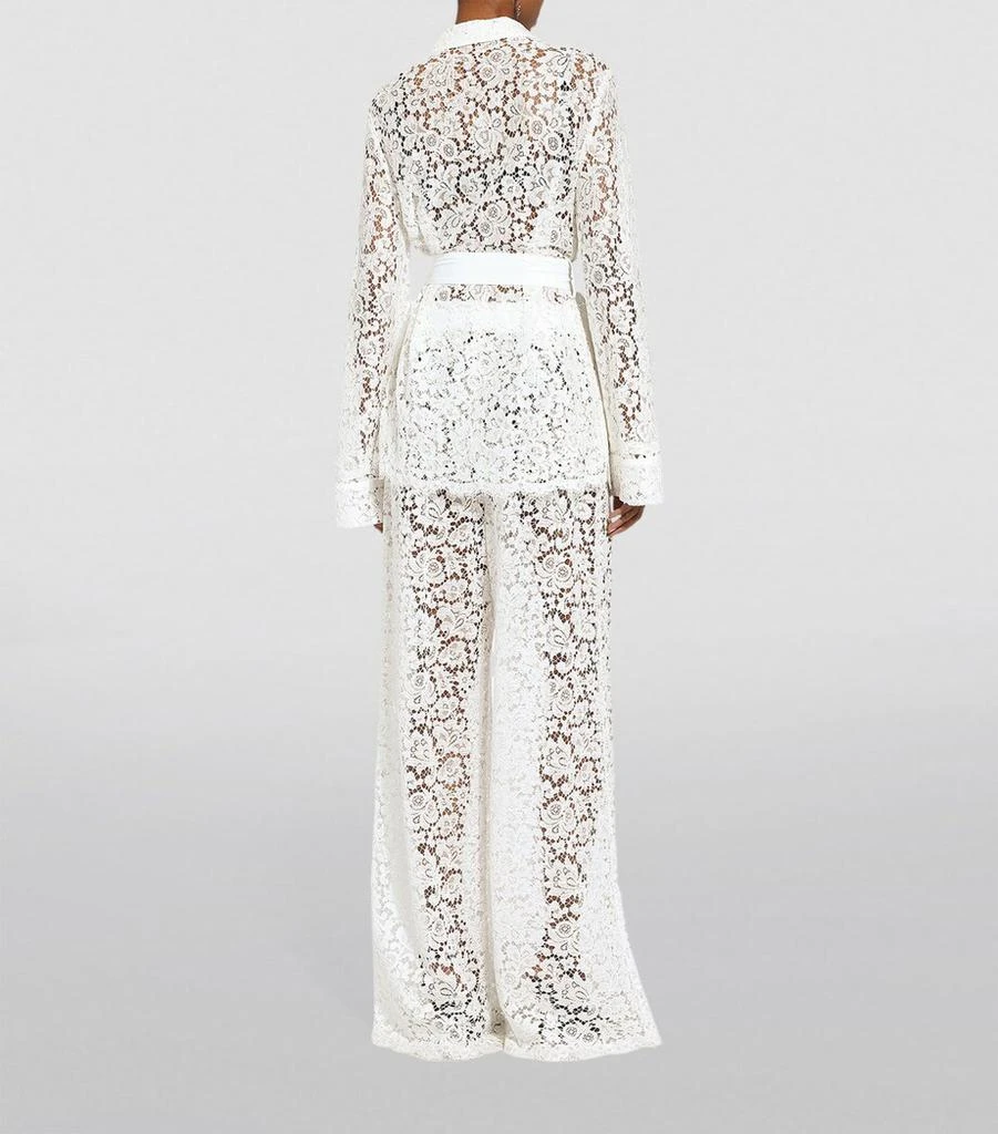 Dolce & Gabbana Lace Wide-Leg Trousers 2