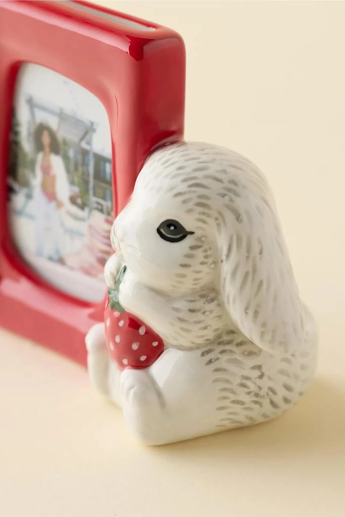 Urban Outfitters Strawberry Bunny INSTAX MINI Ceramic Picture Frame Vase 2