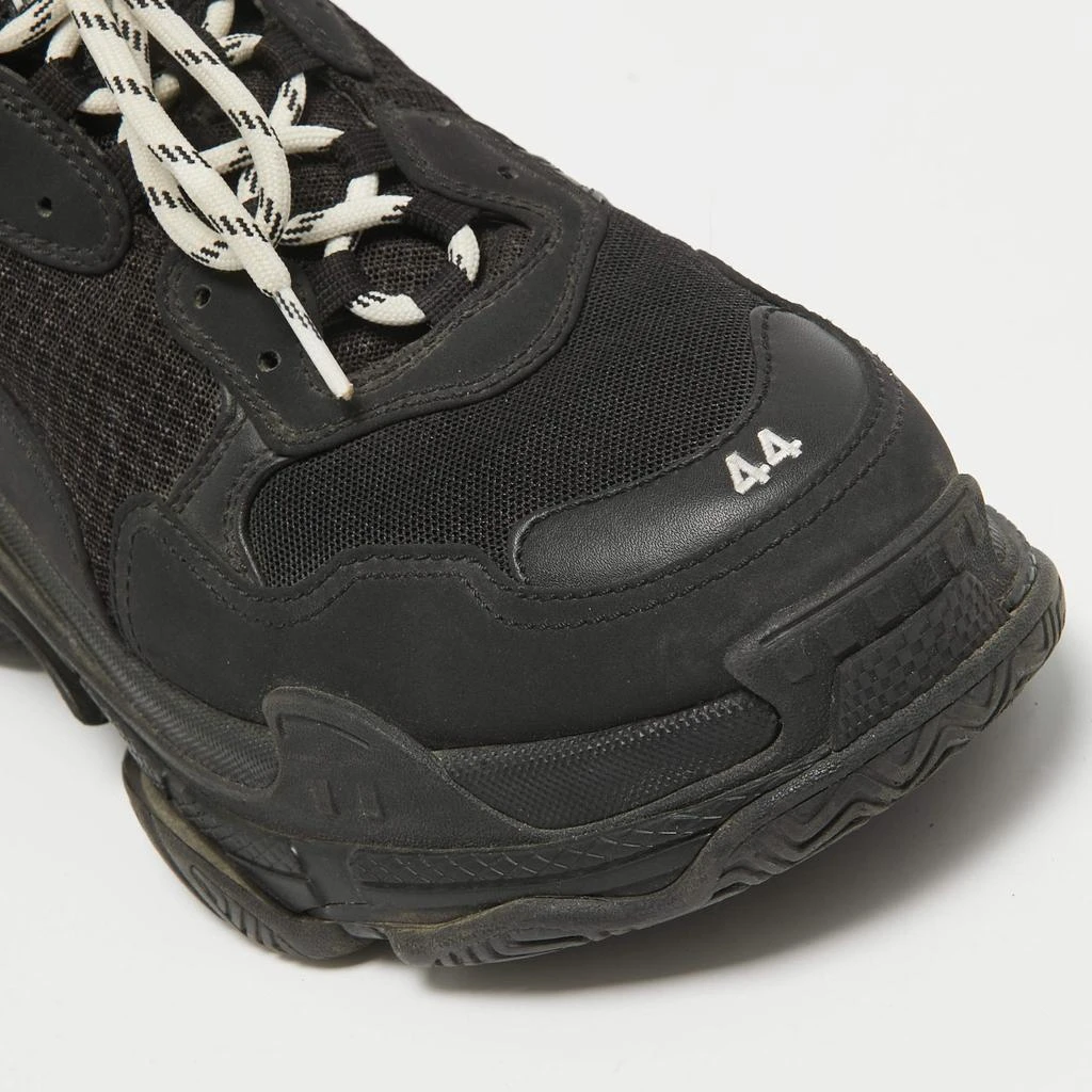 Balenciaga Balenciaga Black Leather and Mesh Triple S Sneakers Size 44 8