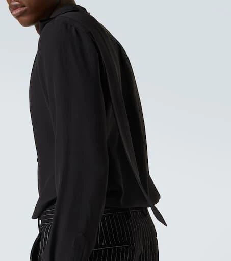 Valentino Tie-neck silk crêpe de chine shirt 7