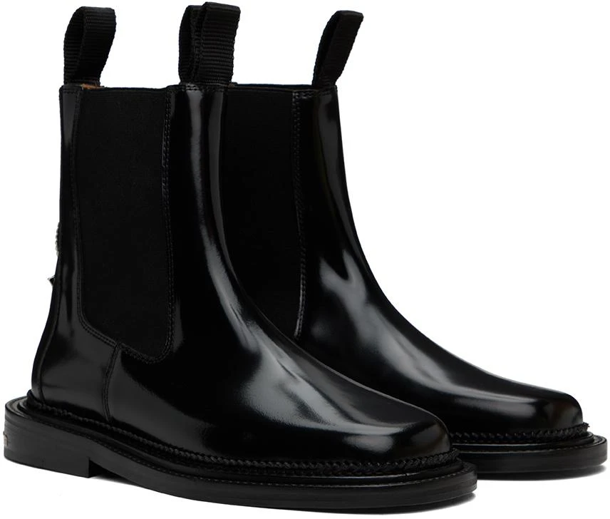 Toga Virilis Black Side Gore Chelsea Boots 4