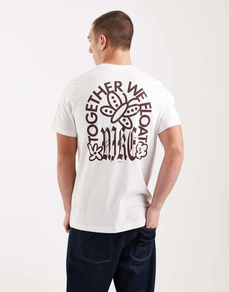 NIKE Nike Club graphic back print t-shirt in white