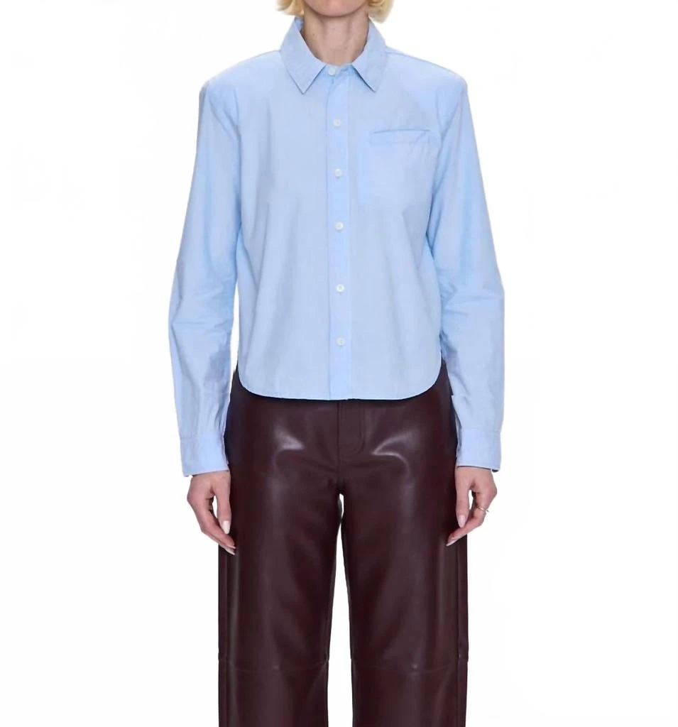 PISTOLA Ines Soft Blazer Shirt In City Blue