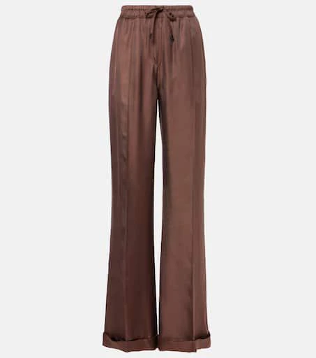 Tom Ford Silk twill wide-leg pants 1