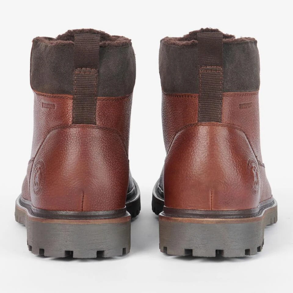 Barbour BARBOUR MEN'S STORR WATERPROOF LEATHER LACE-UP BOOTS 4