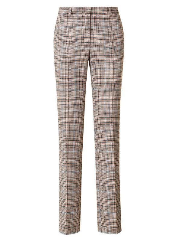 Akris Mikko Plaid Straight-Leg Pants 5