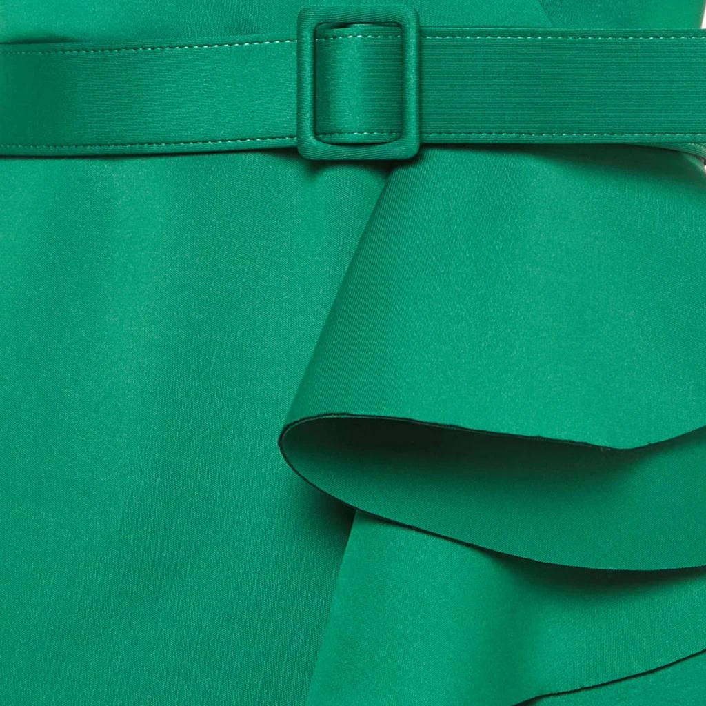 green goddess dressing with yogurt Badgley Mischka Embroidered Gazar High Low Gown, Size: 6 in Kelly Green