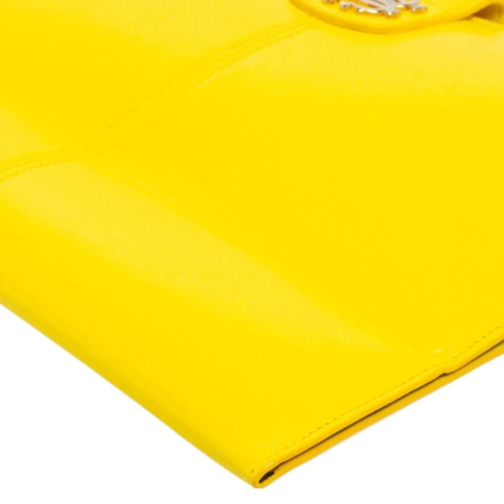 Roberto Cavalli Roberto Cavalli Yellow Leather Logo Buckle Detail Tablet Case 12