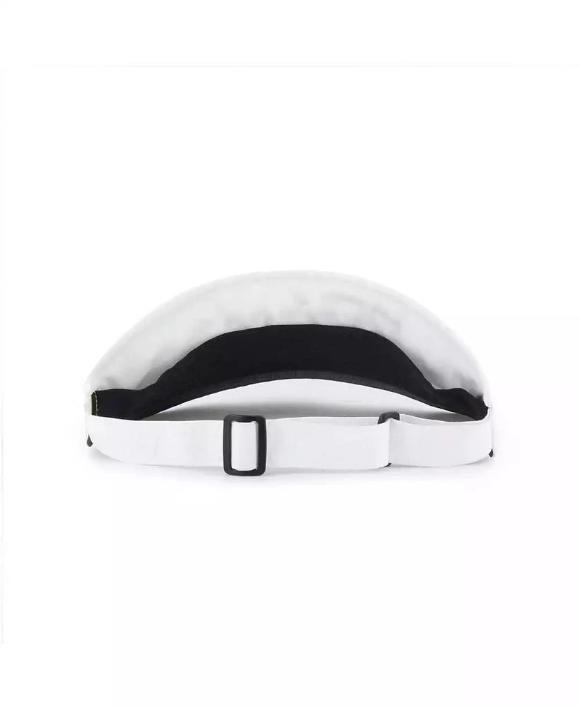 47 Brand Men's White Clemson Tigers Melbourne Brrr Adjustable Visor Hat 3