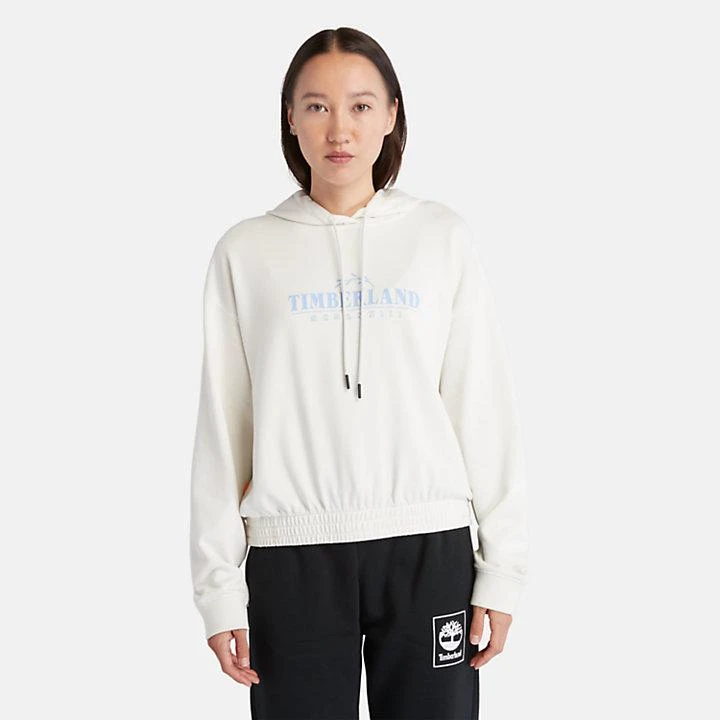 Timberland Season Logo Hoodie for Women in White 6