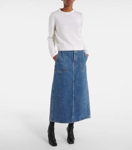 Khaite Genevieve denim maxi skirt 2