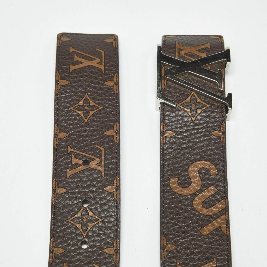 louis vuitton supreme belt brown
