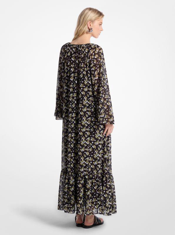 Michael Kors Floral Georgette Maxi Dress