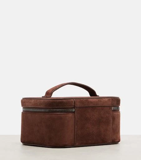 Brunello Cucinelli Mini suede vanity bag 4