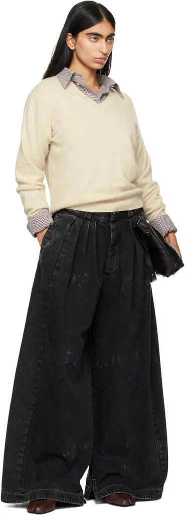 MAISON MARGIELA Black 14 Oz Origin Jeans 4