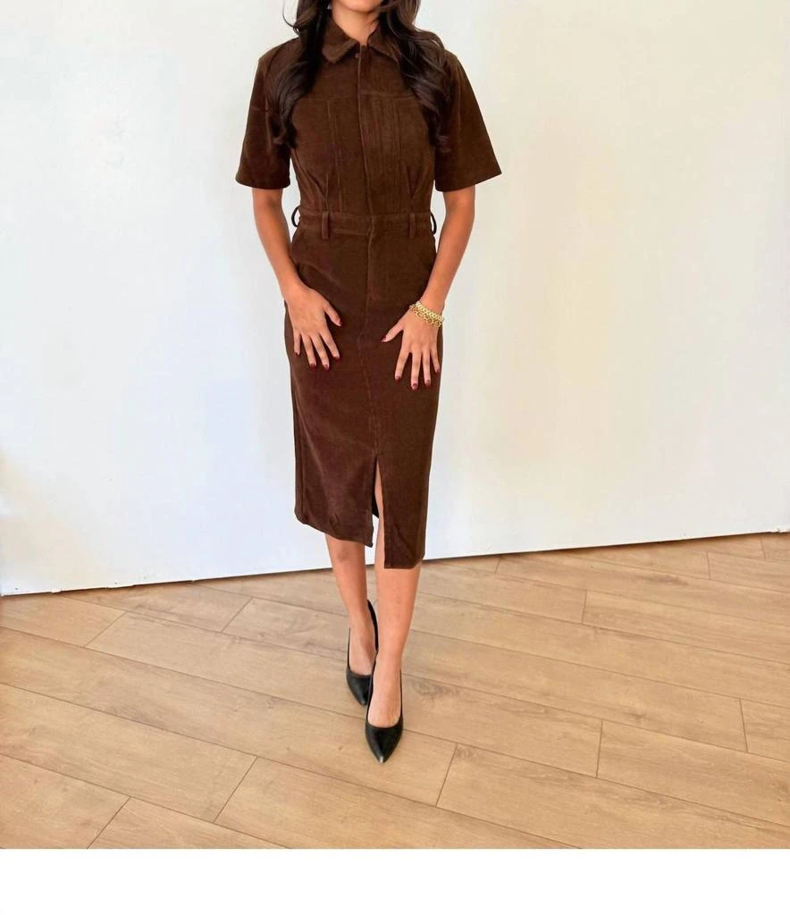 Keepsake Keepsake - Velvet Canyon Cord Dress 7
