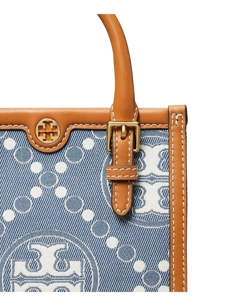 Tory Burch Mini T Monogram Denim Tote 6