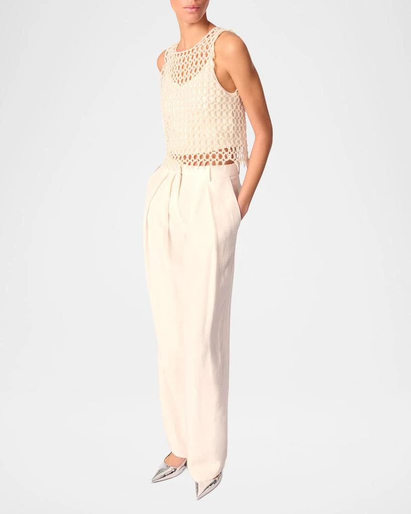 Maje Pivalu Wide-Leg Trousers 4