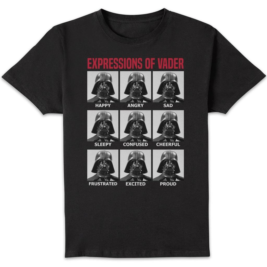 Star Wars Star Wars Expressions Of Vader Unisex T-Shirt - Black
