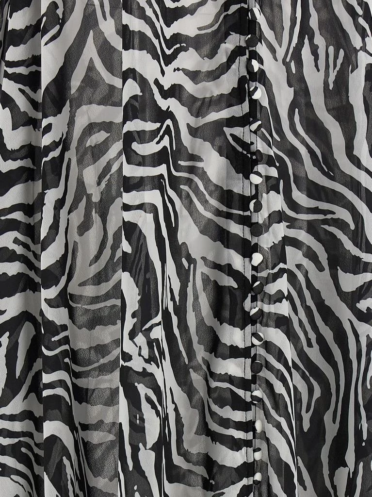ROTATE Birger Christensen ROTATE Light Flowy Zebra Print Maxi Dress 4