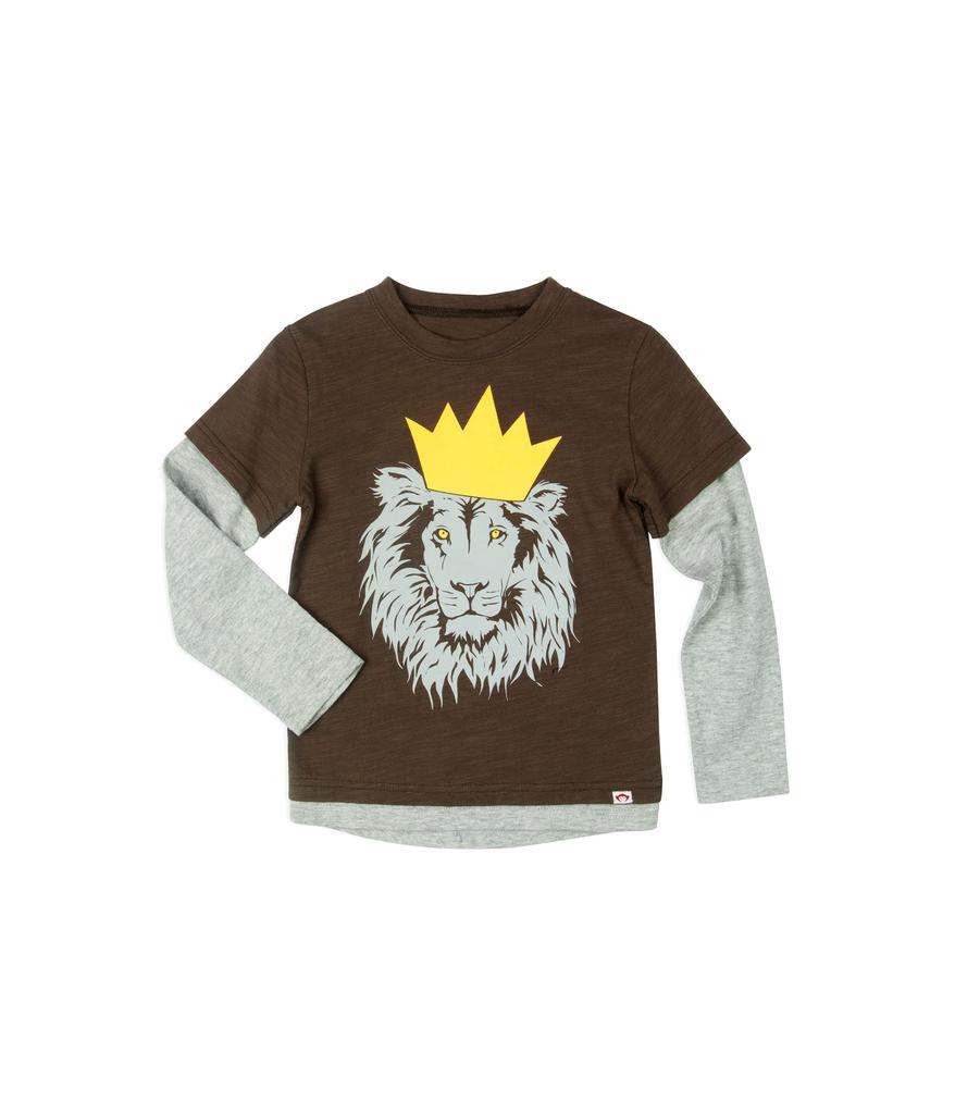 Appaman Kids Lion Repo Twofer Long Sleeve Shirt (Toddler/Little Kids/Big Kids)