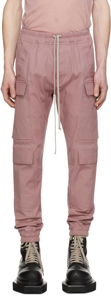 Rick Owens Pink Mastodon Mega Cargo Pants 1