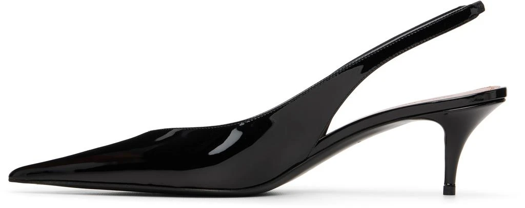 Amina Muaddi Black Anok Sling 55 Heels 3