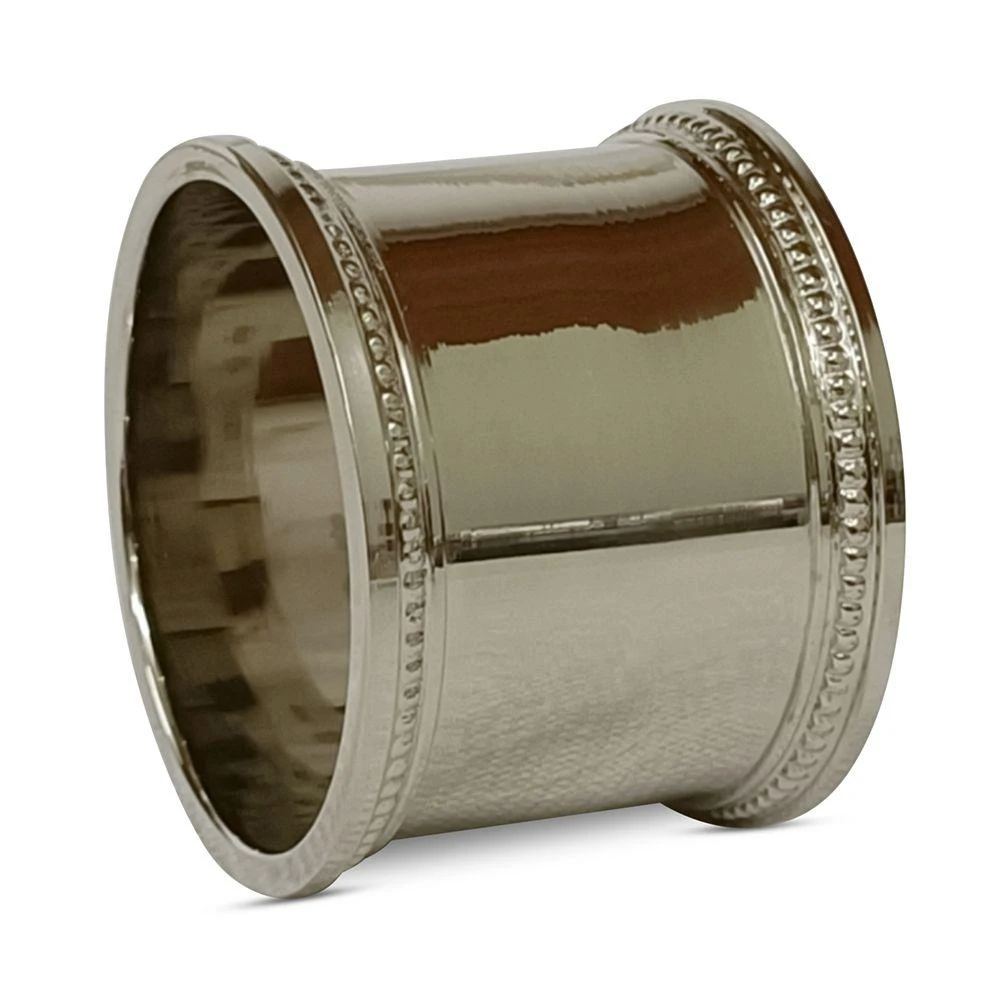 Aman Imports Napkin Ring with Beaded Rim - Exclusive 1