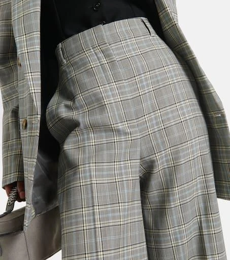 Stella McCartney Checked wool flared pants 4