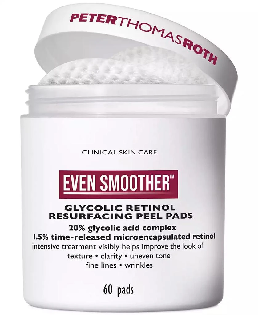 Peter Thomas Roth Even Smoother Glycolic Retinol Resurfacing Peel Pads 1