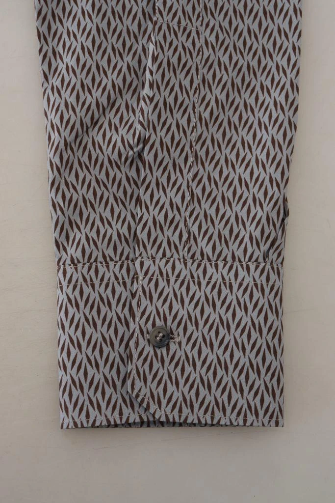 Dolce 
Gabbana Dolce 
Gabbana Gray Brown GOLD Slim Fit Dress Formal Shirt 7
