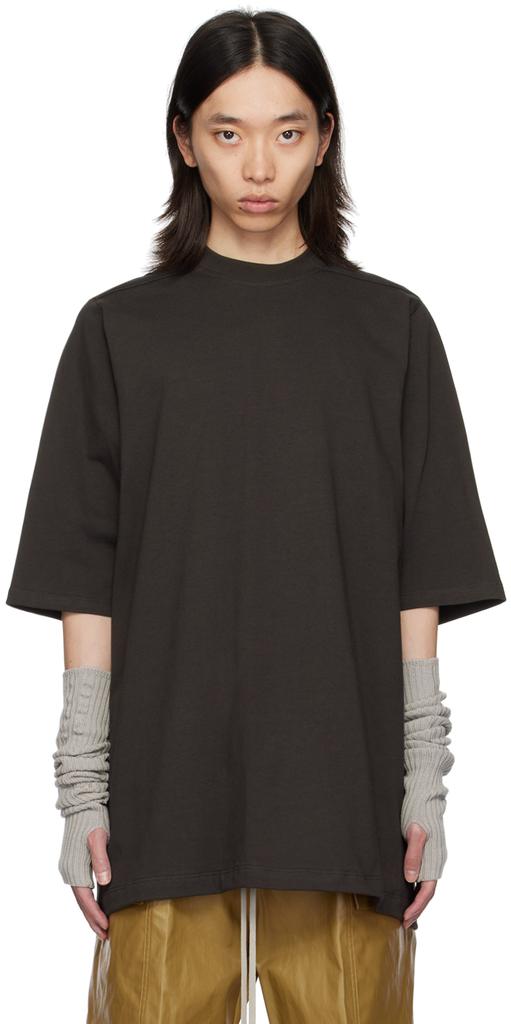 【関税込み】Rick Owens グレー Porterville Tシャツ Rick Owens Gray Porterville Jumbo T-Shirt - T-Shirts