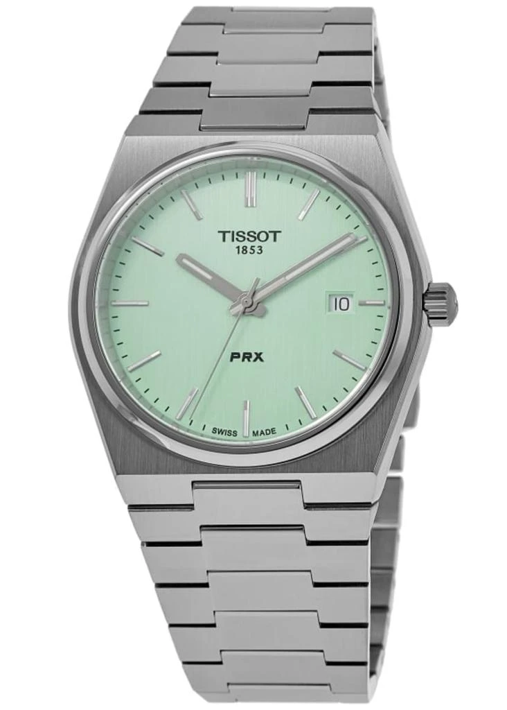 Tissot PRX Quartz Mint Green Dial Steel Men's Watch T137.410.11.091.01 1