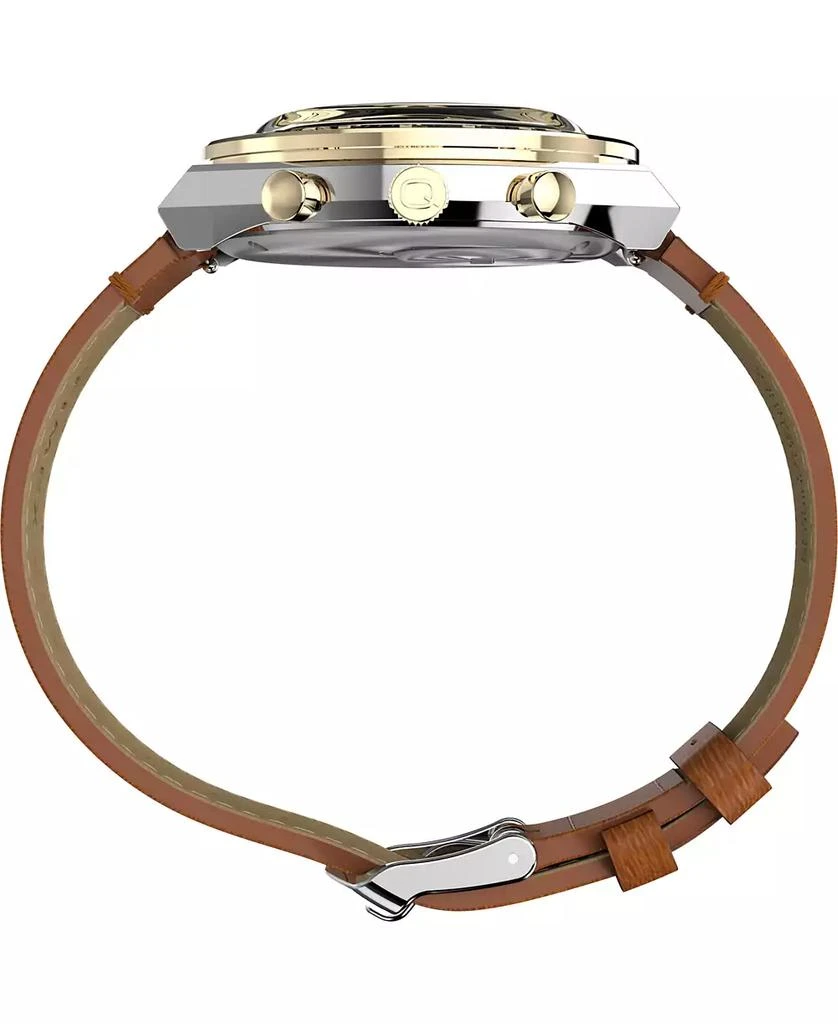 Timex Men's Analog Brown Leather Strap Watch, 40mm 2