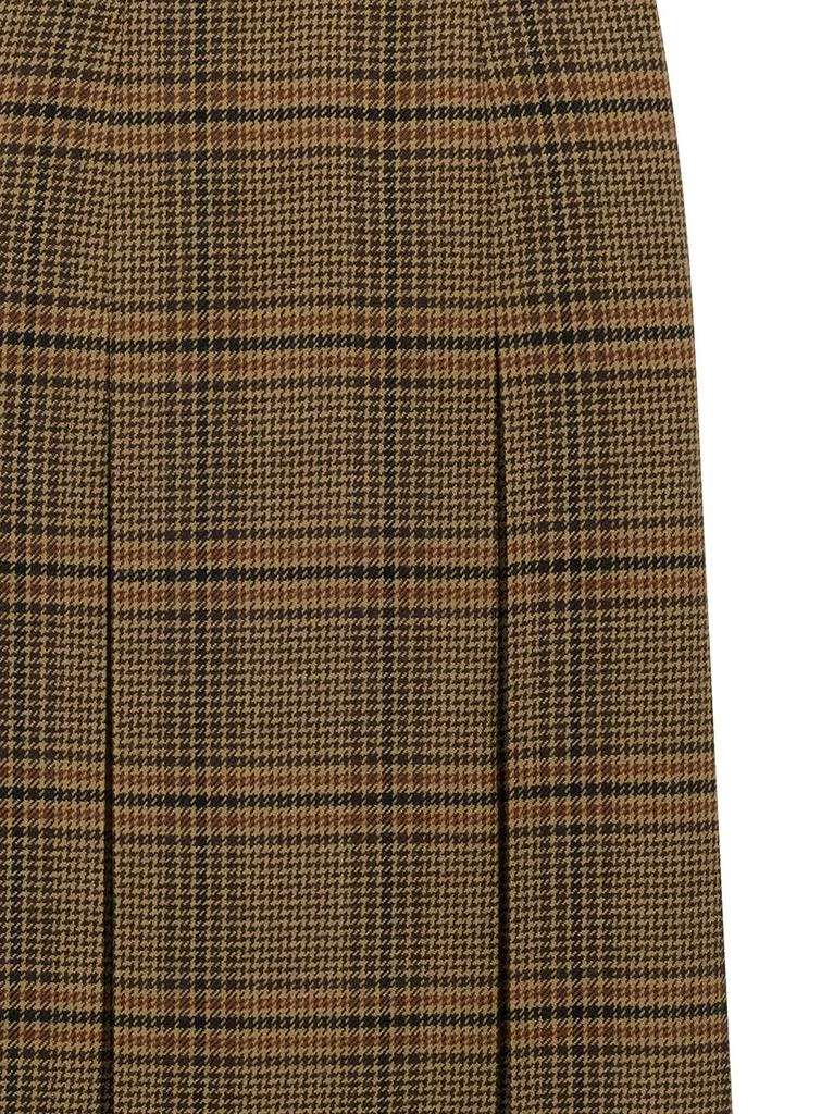 Yves Saint Laurent Saint Laurent Pleated Midi Skirt 3
