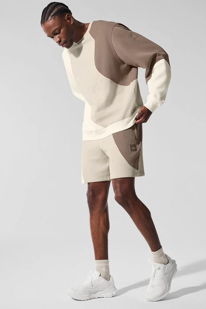 Alo 7" Make Waves Short - Ivory/Bone/Gravel 4