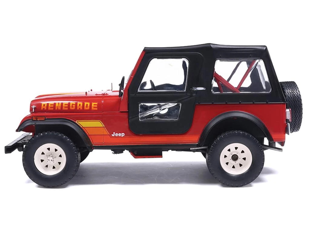 IXO 1983 Jeep Renegade Red with Stripes and Black Top 1/24 Diecast Model by  Models 2