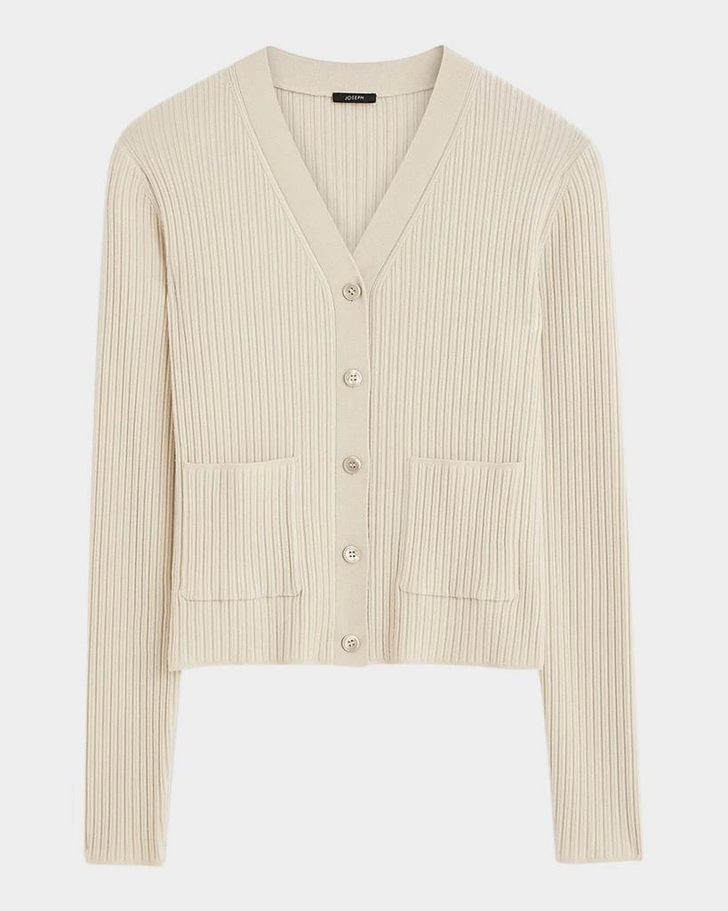 Joseph Ribbed Merino Wool Cardigan 1
