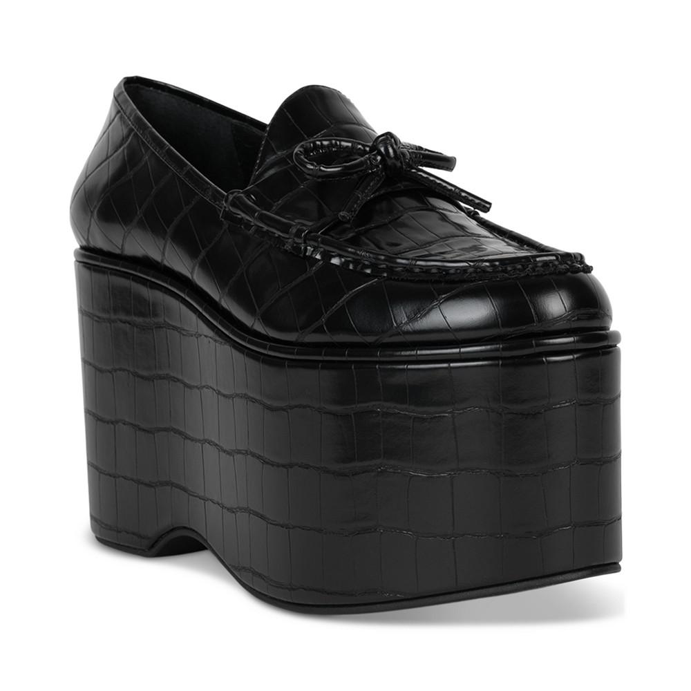 Jeffrey Campbell Soaring High-Flatform Tailored Oxford Loafers