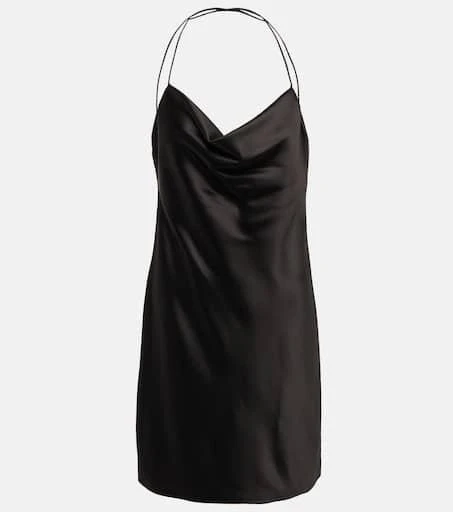 Yves Saint Laurent Cowl-neck silk slip dress 1
