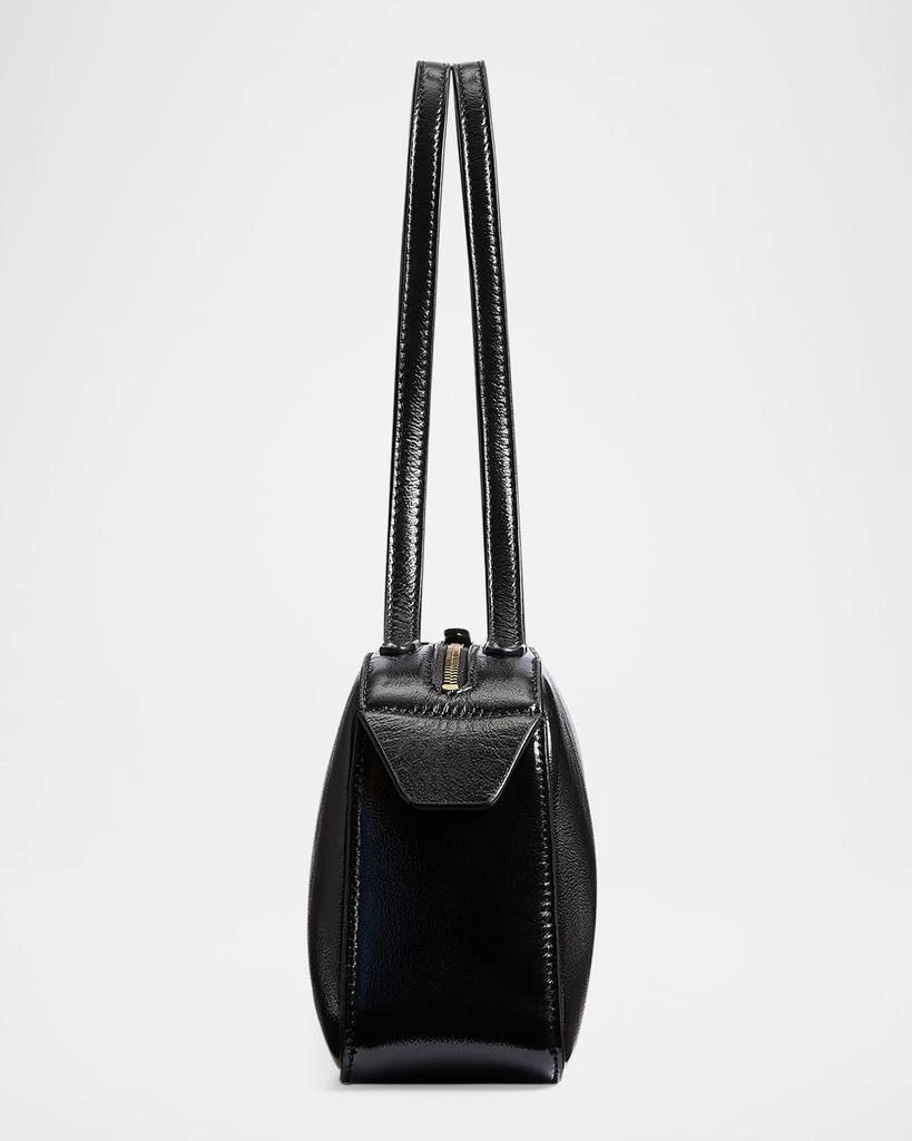 Khaite Simona Crackle Patent Leather Shoulder Bag 2